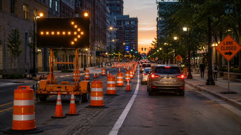 how much does traffic control cost for urban lane closure traffic management