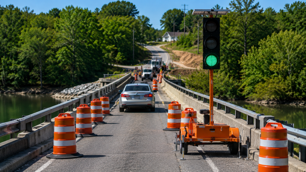 how much does traffic control cost for portable traffic signal bridge operations